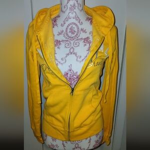 Aeropostale Yellow Women's Hoodie Perfect From The 2000s
